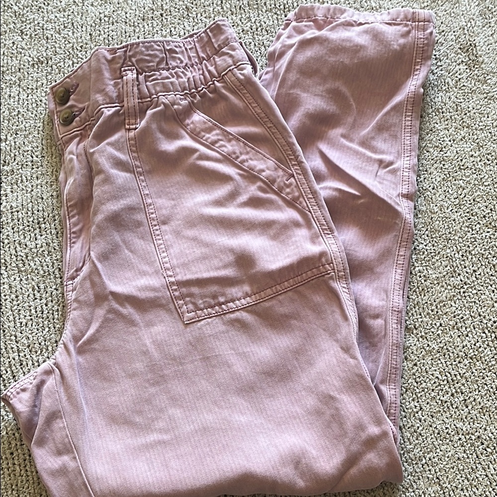 Aerie Pink Casual Bottoms Relaxed Fit